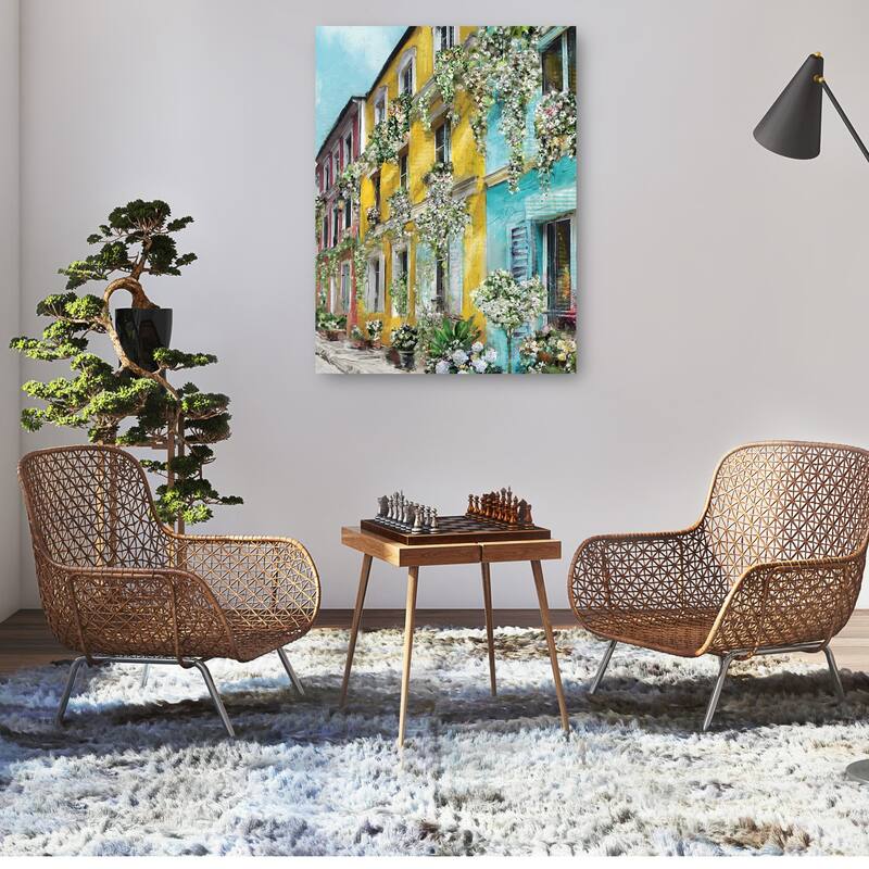 Rue Des Fleurs By Studio Arts Canvas Art Print