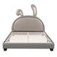 preview thumbnail 7 of 22, Full Size Upholstered Leather Platform Bed