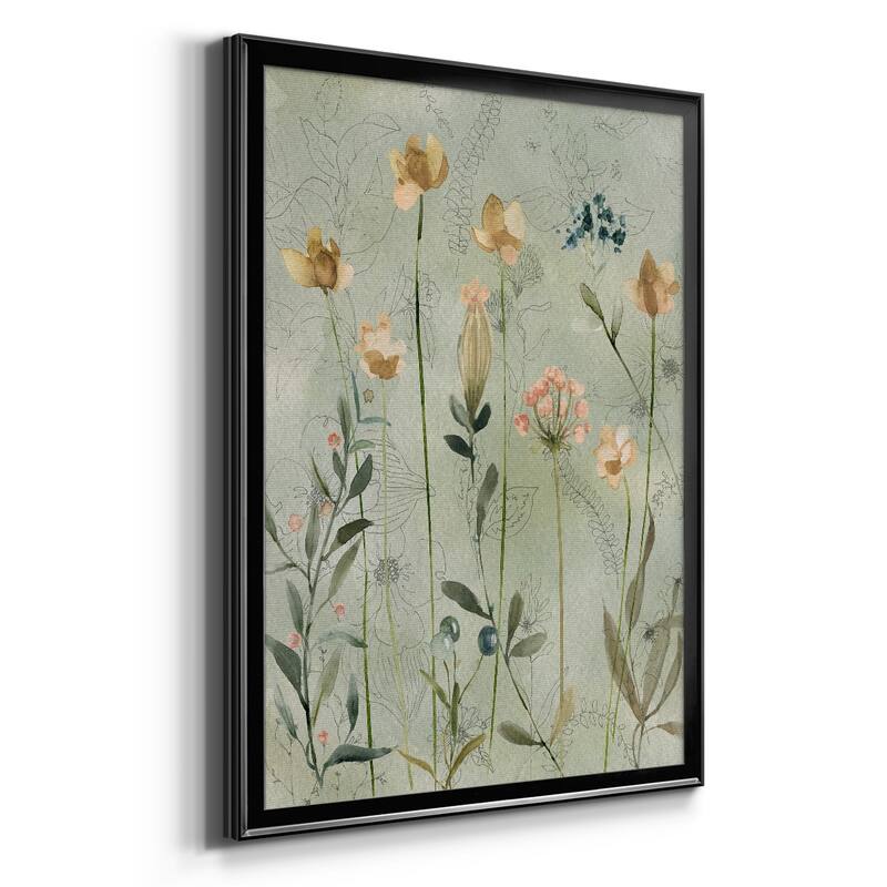 Botanical Sketchbook Premium Framed Print - Ready to Hang