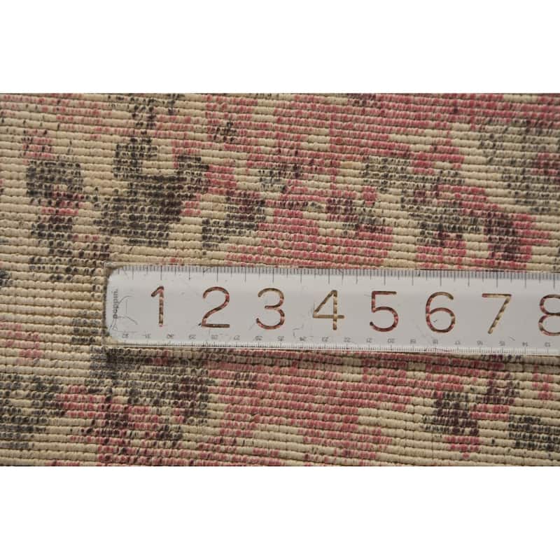 Modern Abstract Indian Rug Hand-Knotted Oriental Wool Carpet - 8'11"x 11'11"
