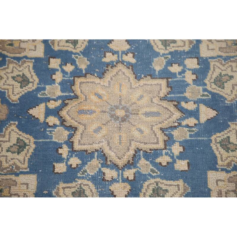 Hand Knotted Oriental 100% Wool Carpet Traditional Floral Oranges & Rust Mashad Area Rug - 12' 3'' X 9' 5''