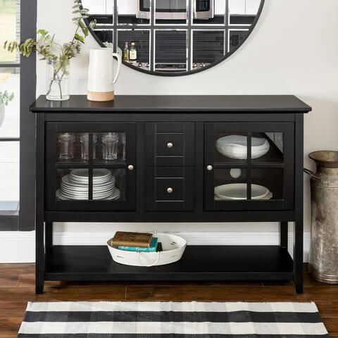 Middlebrook 52-inch Black Buffet Cabinet TV Console
