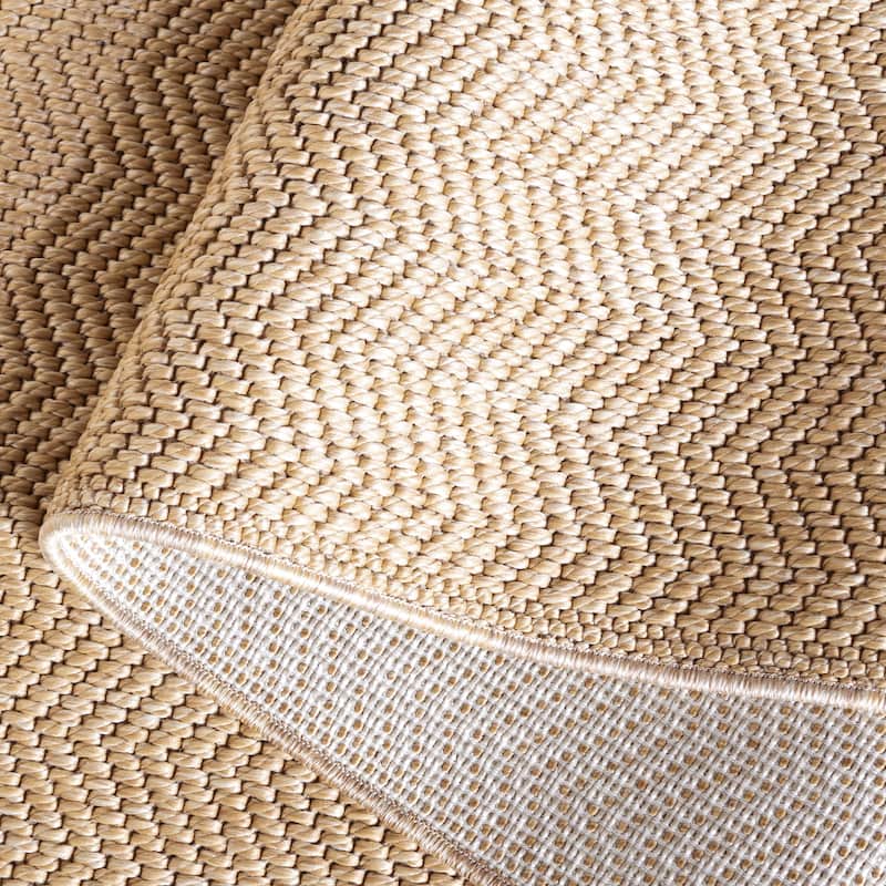 SAFAVIEH Sisal All-Weather Aoife Transitional Indoor/Outdoor Rug