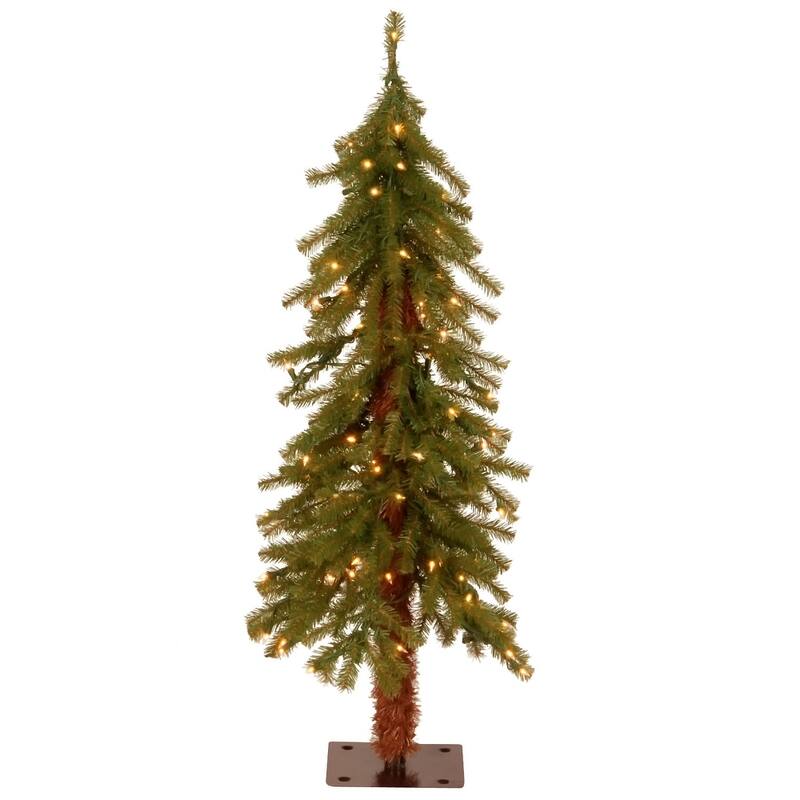 National Tree Company 3 ft. Hickory Cedar Tree - Clear lights