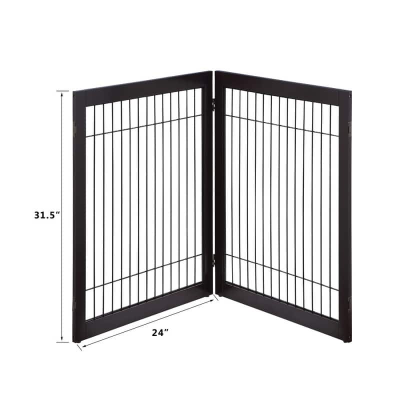Unipaws Pet Playpen for Dogs, Freestanding 6 Panels Dog Gate