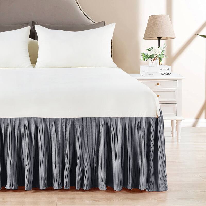 Serenta Pleated Bedskirt 18" Drop - 32 Color Options