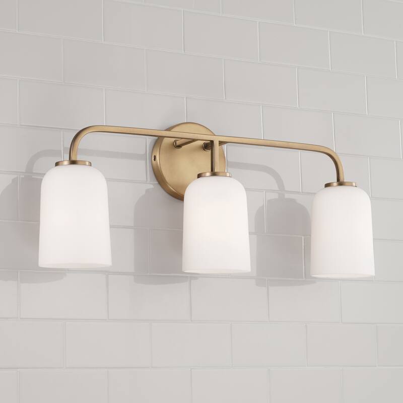 Lawson 3-light Bath/ Vanity Fixture w/ Soft White Glass