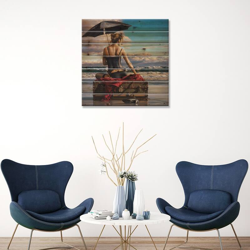 On The Edge Of The World Print On Wood by Paul Kelley - Multi-Color