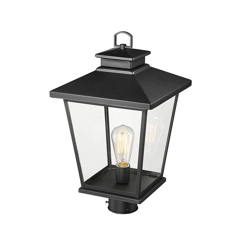 Millennium Lighting Bellmon 1 Light Outdoor Post Lantern with a Clear Glass Shade