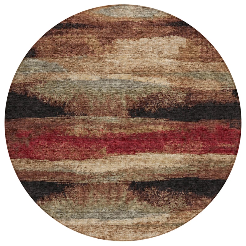 HomeRoots Abstract Transitional Rectangle Outdoor Rug