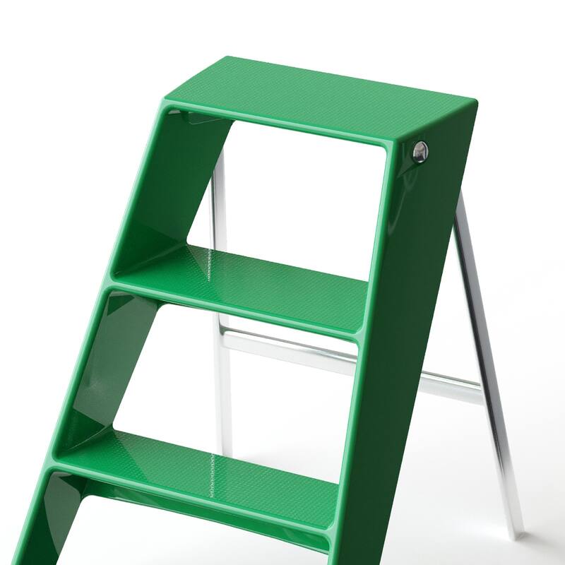 Home folding ladder frame indoor multi-functional thick folding ladder stool simple creative anti-slip edge table ladder frame