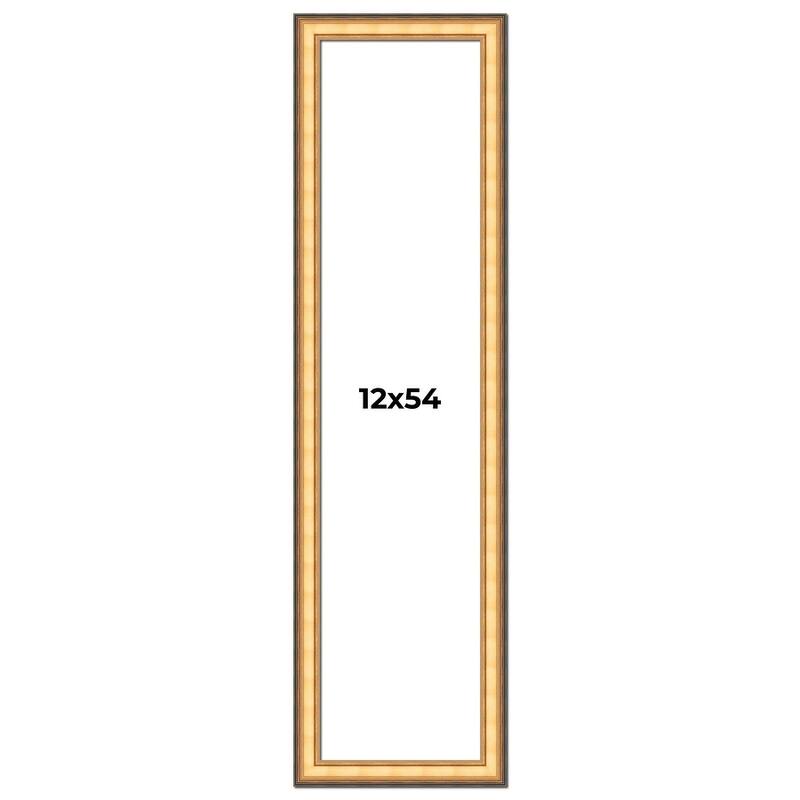 12x54 Frame Gold Plein Aire Solid Wood Picture Frame Width 2 Inches |