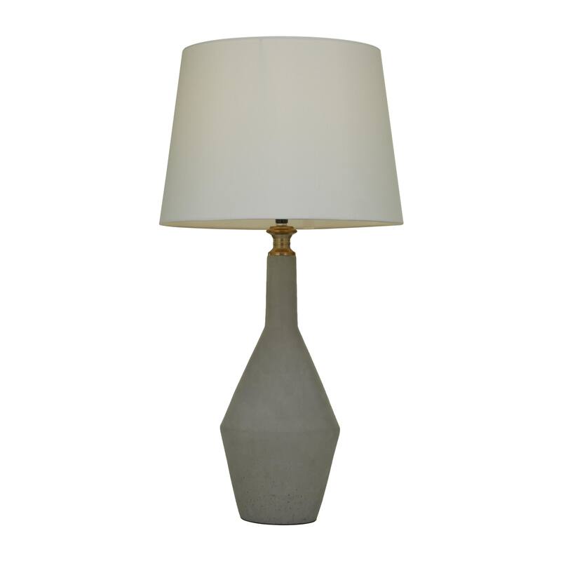 Cement Stone Table Lamp - Gray - Roche River Decor - 16"W x 16"L x 30"H