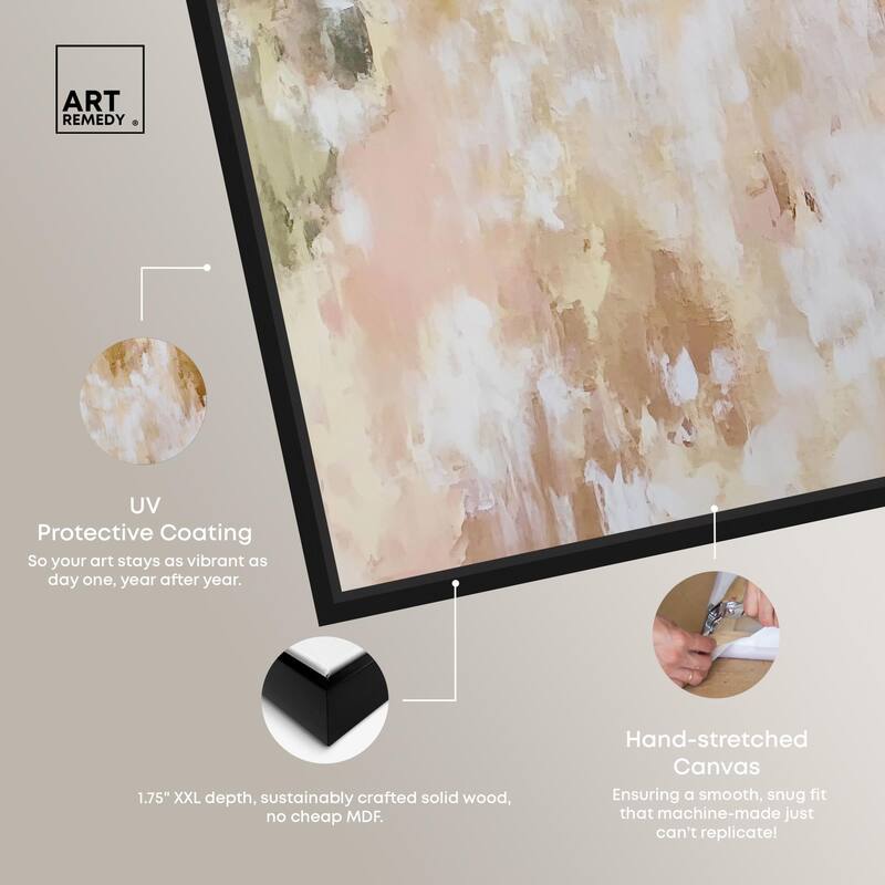 Golden Glimmer Gesture III Canvas by Art Remedy