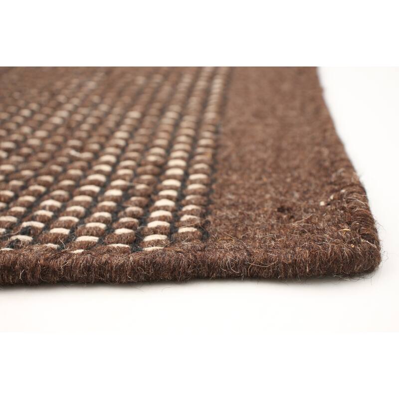 ECARPETGALLERY Hand Loomed Bungalow Wool Dhurrie
