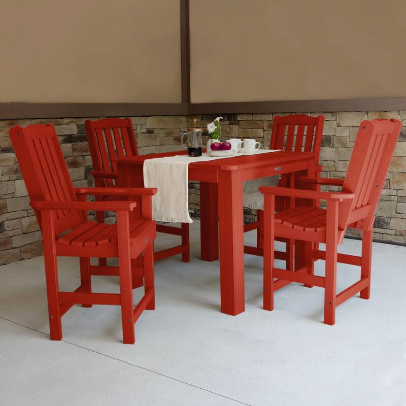 Lehigh 5-piece Outdoor Counter Height Dining Set - 42" x 42" Table