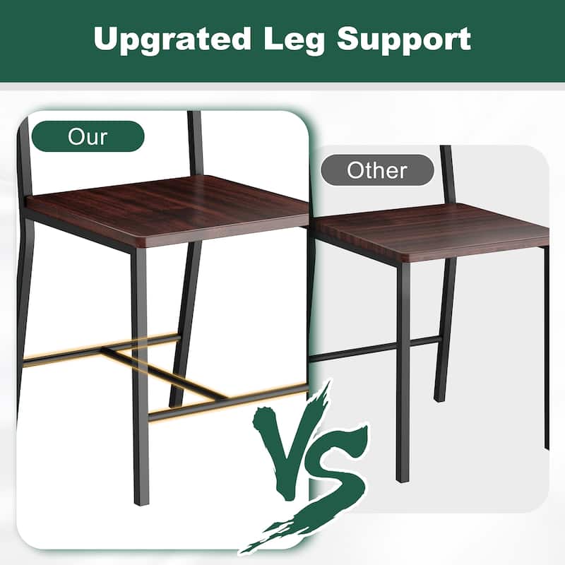 4-Piece Dining Set with Bench & Chairs - Space-Saving Table Set for Kitchen, Breakfast Nook