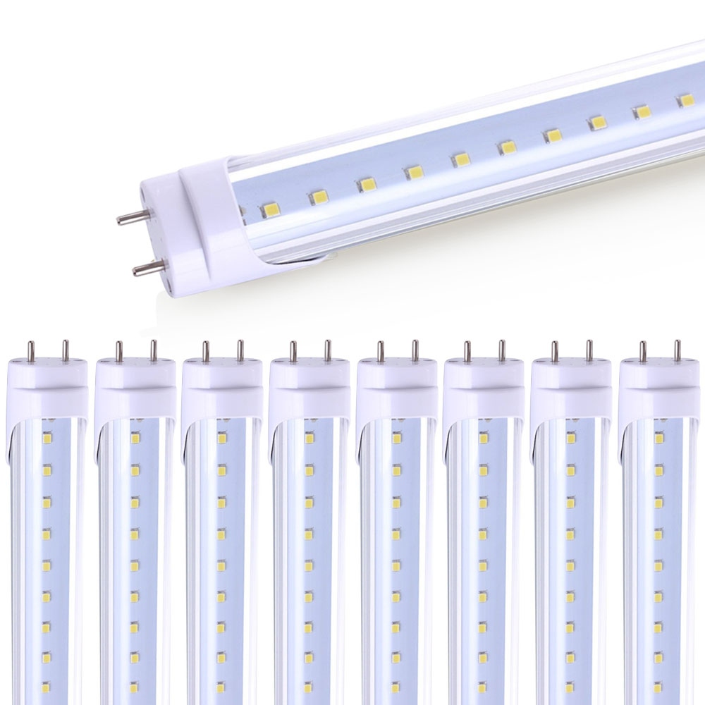 Sunco T8 LED 4ft 18W 5000K Daylight Clear PlugNPlay Set of 8