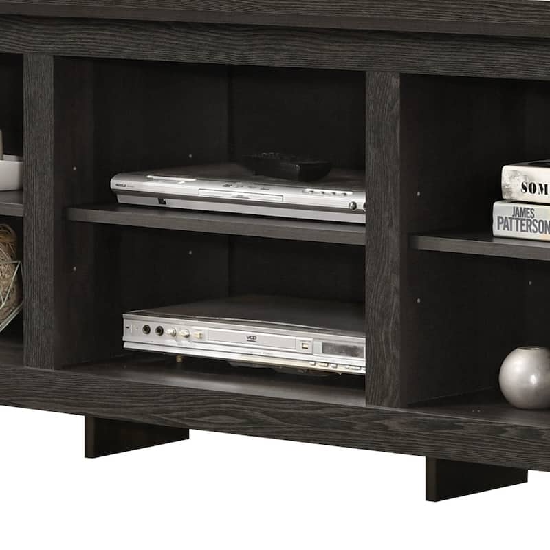 70" W TV Stand with Open Shelves and Cable Management