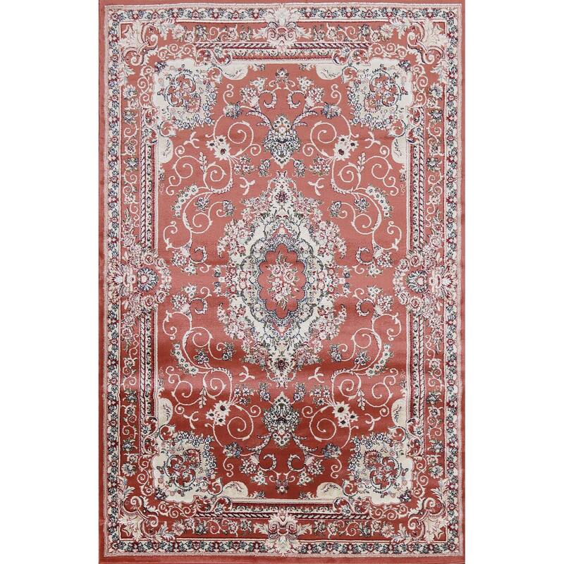 Floral Medallion Transitional Oriental Turkish Rug Traditional Carpet