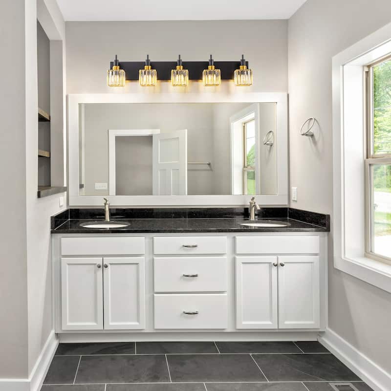 2/3/4-Light Modern Bathroom Crystal Vanity Light Wall Sconces