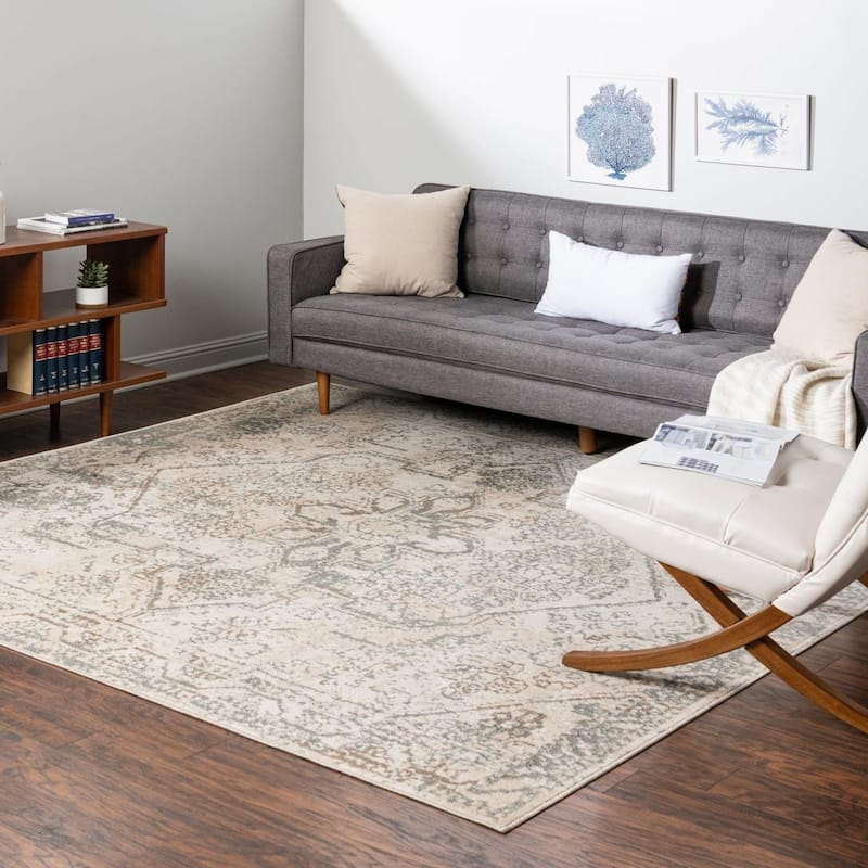 Contemporary Daisy Collection Area Rug