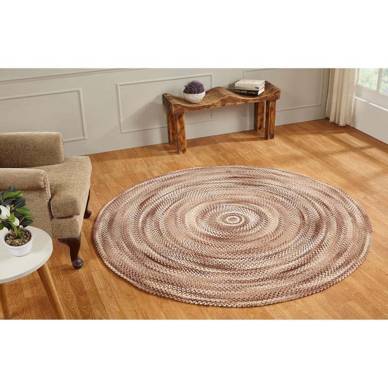 Ombre Soft Chenille Braided Rugs