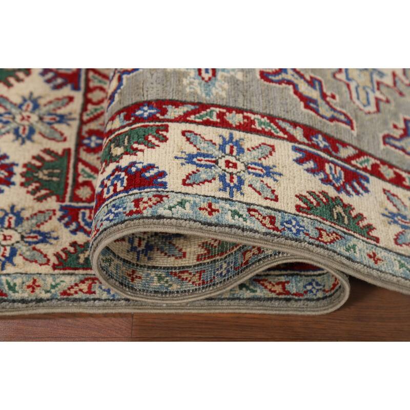 Kazak Accent Rug Handmade Traditional Oriental Wool Carpet - 3'3" x 5'0"