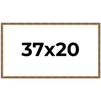 37x20 Frame Gold Picture Frame - Complete Modern Photo Frame Includes