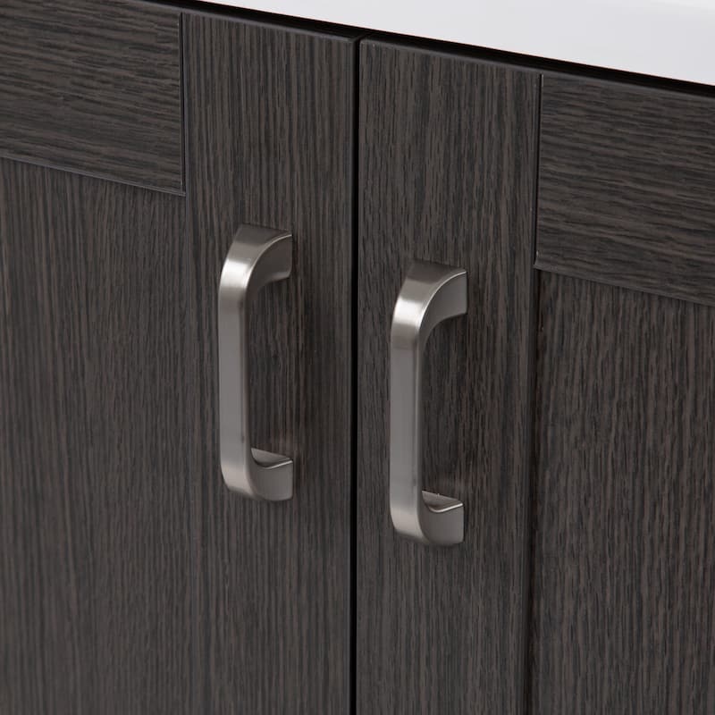 Spring Mill Cabinets Noelani 24" Bathroom Vanity With 2-Door Cabinet, Drawer, and White Sink Top