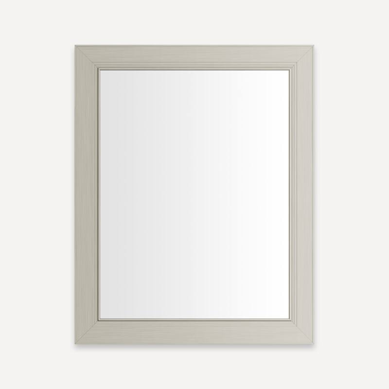 Robern Main Line 23-1/8" W x 29-7/8" H Wall Mounted Mirror with Merion - Nickel