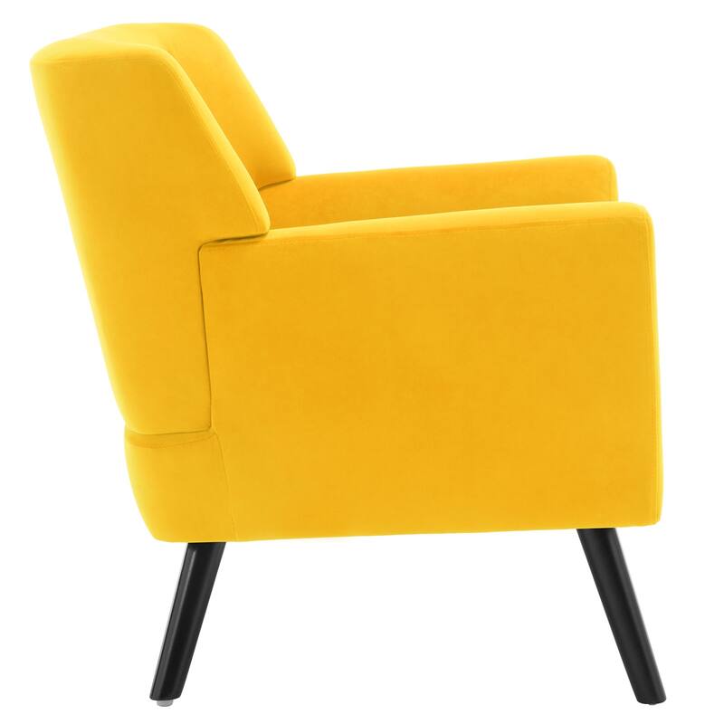 Velvet Upholstered Armchair Tufted Accent Chair, Set of 2 - 30.71"H x 28.35" W x 27.56"D