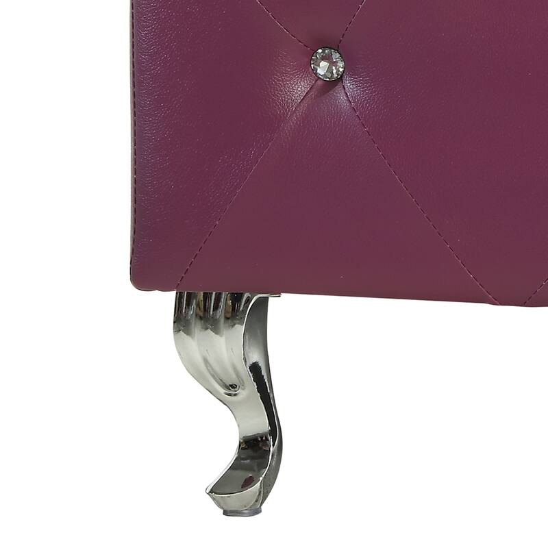 Upholstered Tufted Storage Bench
