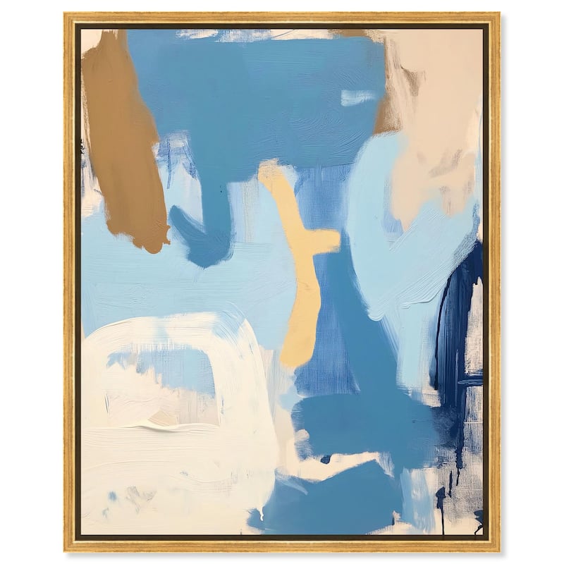 Sky and Sunlight Canvas by Art Remedy - 30" x 36" - Gold