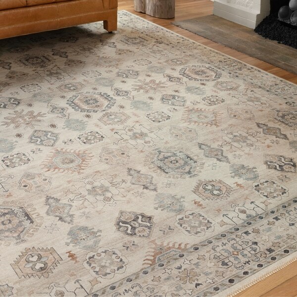 Alexander Home Venetian Printed Gem Distressed Rug