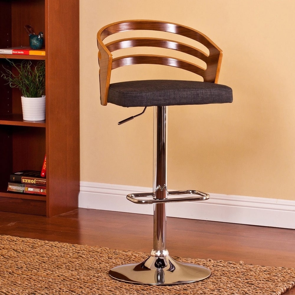 Bentwood Modern Contemporary Adjustable Bar Stool