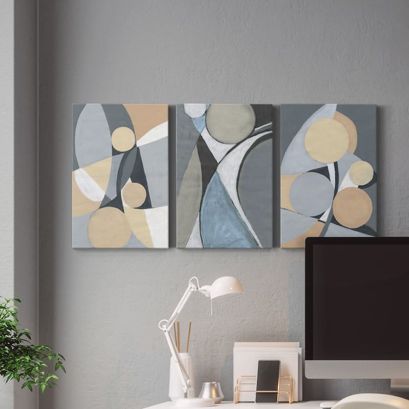 A Soft Jeweled Geometric II- Premium Gallery Wrapped Canvas - Ready to Hang