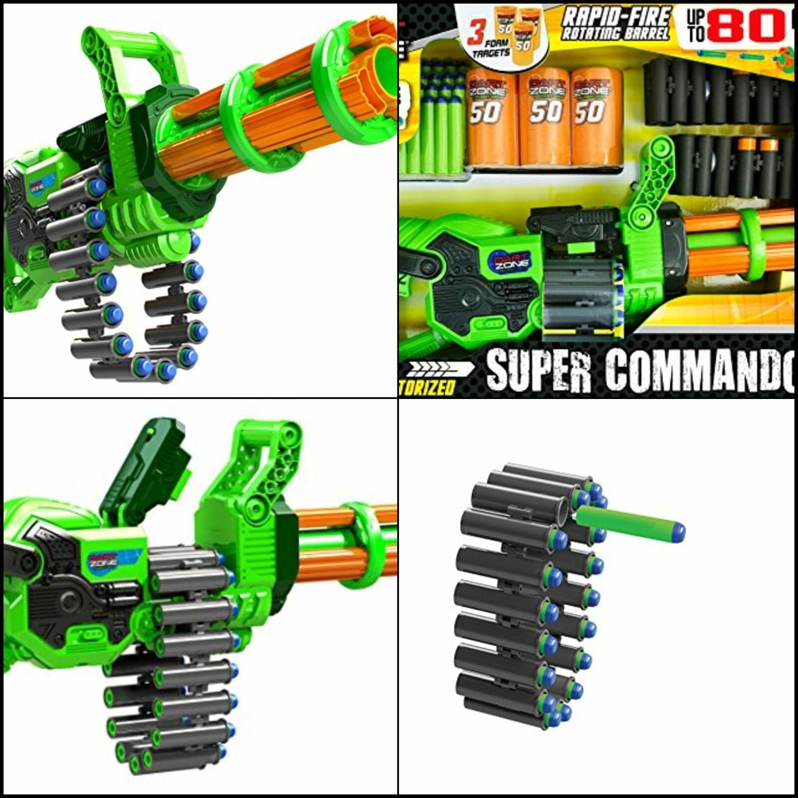 Dart Zone Super Commando Gatling Blaster 