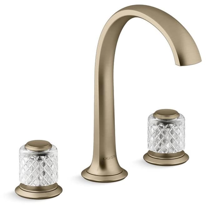 Kallista 1.2 GPM Widespread Bathroom Faucet - Brushed French Gold