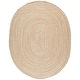 preview thumbnail 66 of 79, SAFAVIEH Handmade Braided Lilie Country Cotton Rug 8' x 10' Oval - Beige - Oval