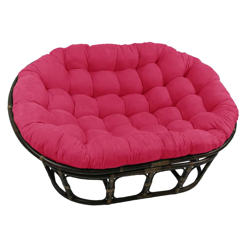 Microsuede Indoor Double Papasan Cushion (Cushion Only) - 78 x 58 - Bery Berry