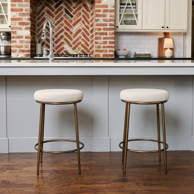 Maven Lane Stella Metal Kitchen Dining Stool