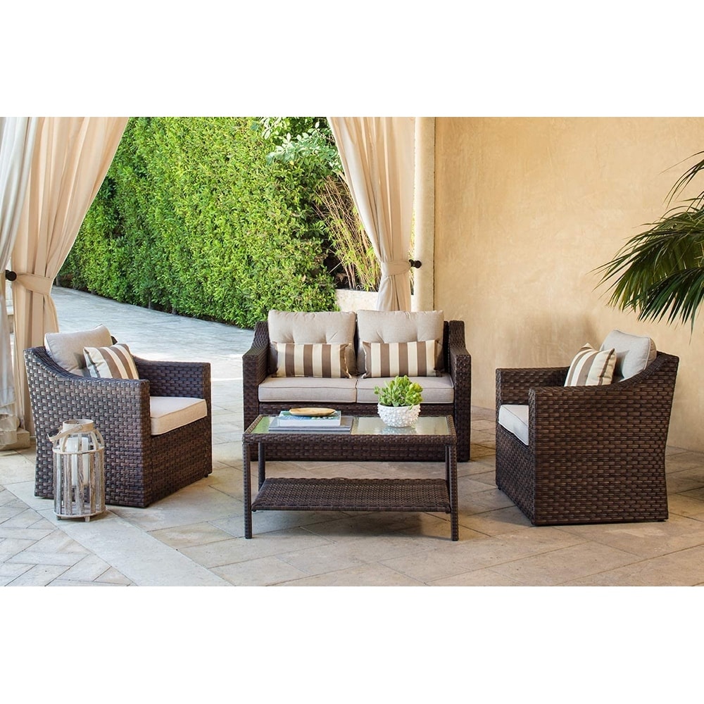 Cloverbrooke 4 piece conversation set deals