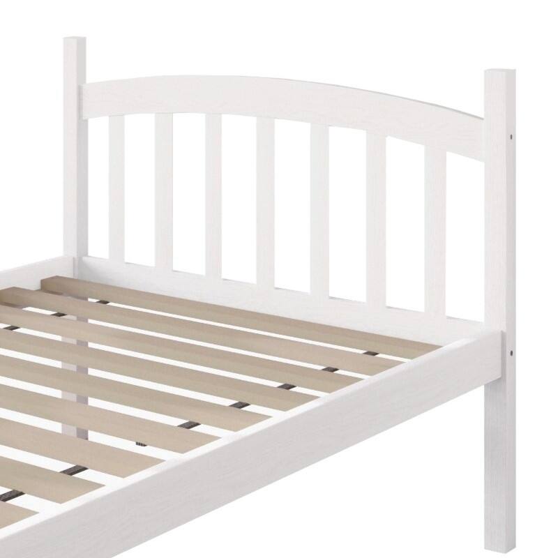 CraftPorch Mid-Century Twin Over Twin Bunk Bed