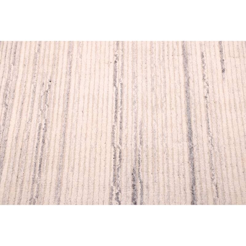 ECARPETGALLERY Hand Loomed Kashkuli Gabbeh Ivory Viscose Rug - 5'3 x 7'10