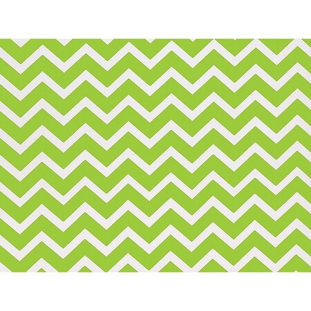 lime green chevron wrapping paper