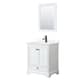 Option White / Giotto Quartz Top / Matte Black Hardware