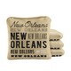 preview thumbnail 1 of 2, New Orleans Football Gold Dual Sided Cornhole Bags