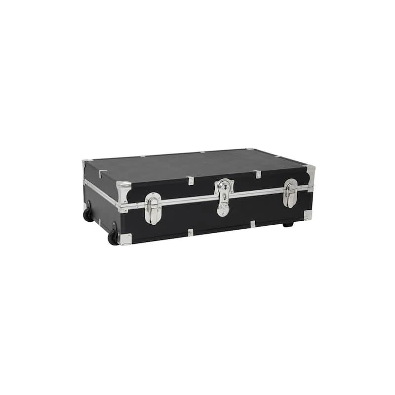 HomeStock Lockable Under Bed Storage Trunk - Heavy Duty Portable Footlocker for College Dorms & Camps with Secure Latch Closure