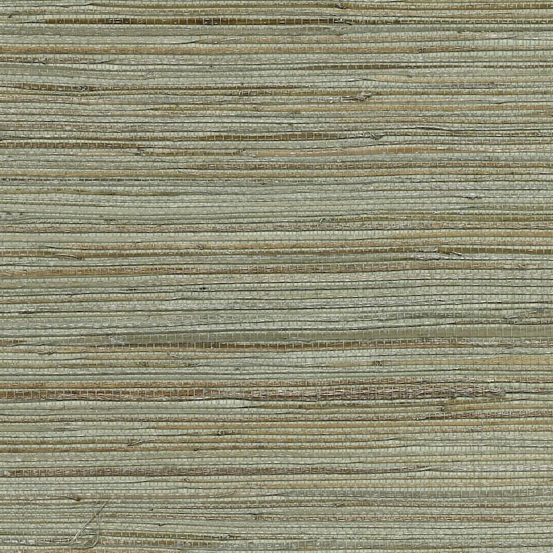 A-Street Prints Shandong Sea Green Green Grasscloth Wallpaper